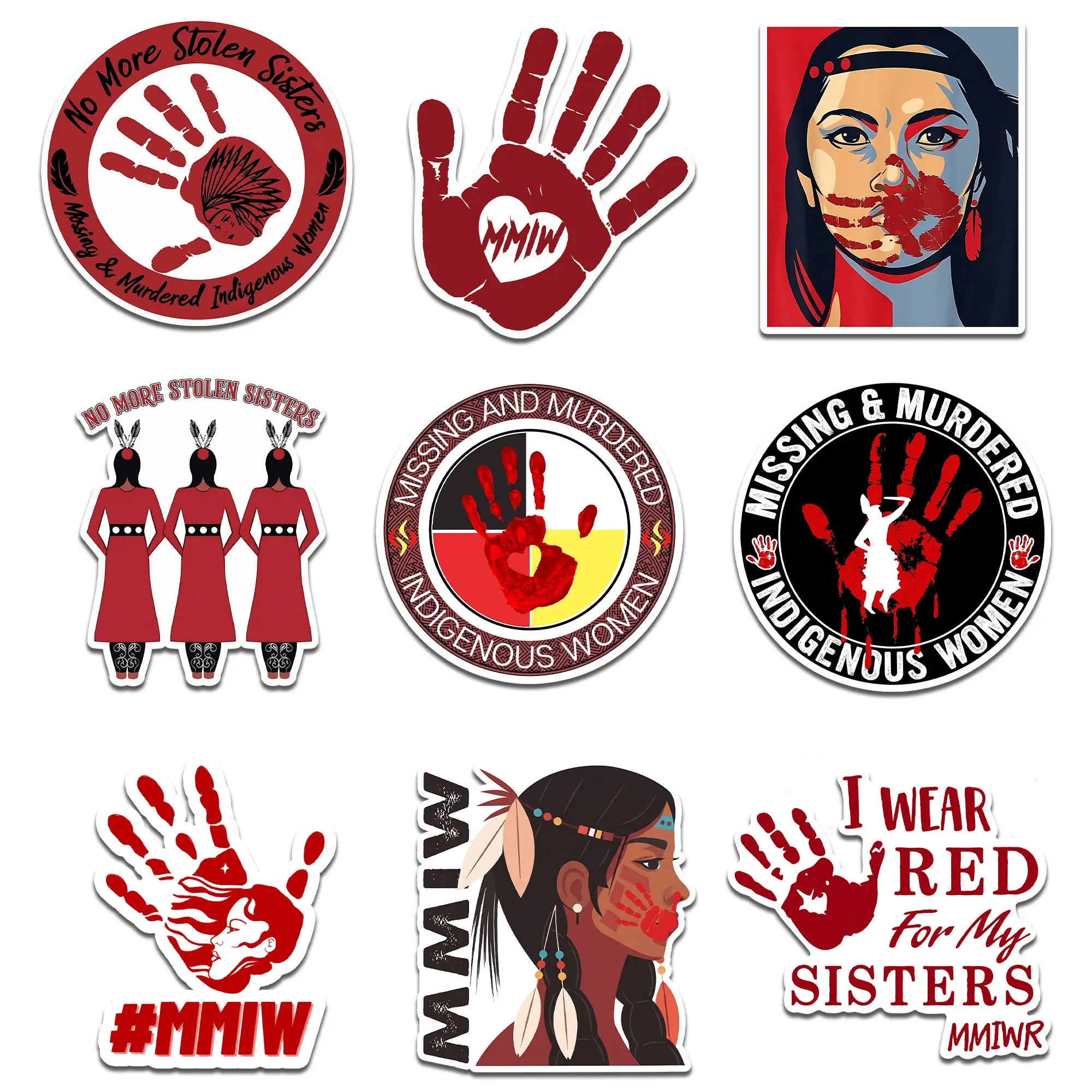 [Die-cut Sticker] MMIW Awareness, Indigenous Women Stickers, No More Stolen Sister Stickers