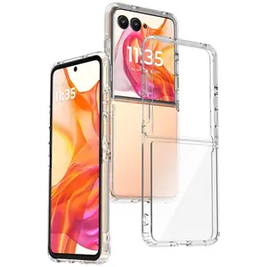 Nakedcellphone Clear Case for Motorola RAZR ULTRA 2025 Flip Phone - Transparent