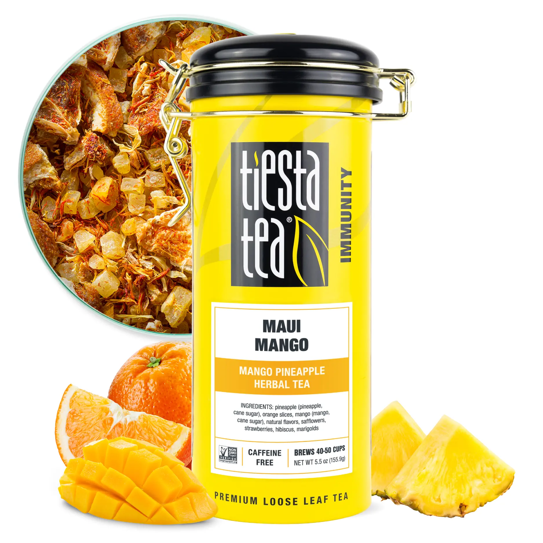Mango Pineapple Herbal Tea, Tropical Loose Leaf Blend | Tiesta Tea