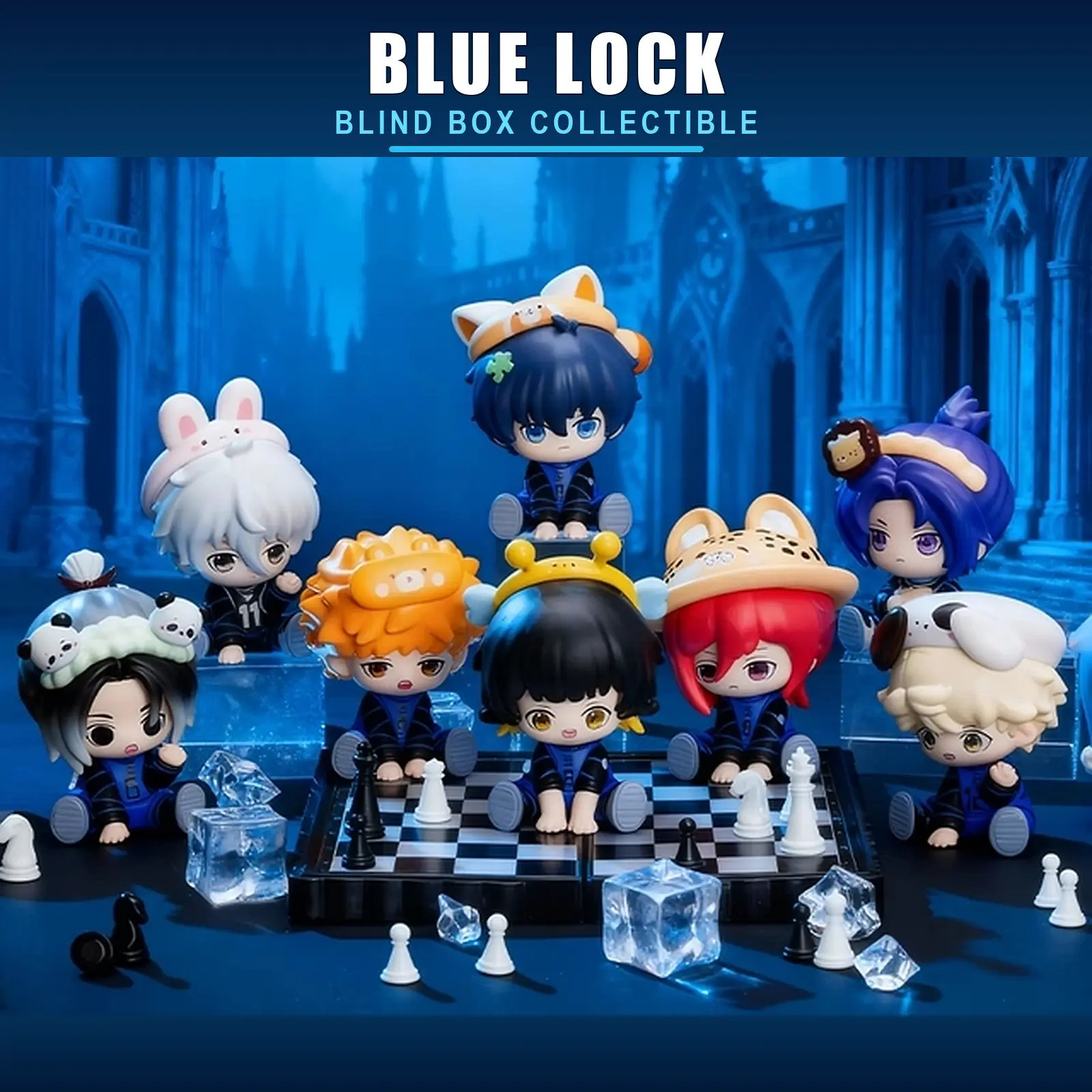 Blue Lock Authentic Blind Box Collectible Figure - Cartoon Figurine, Cute Ornament, Decor Piece, Seated Desk Decor & Gift, Authentic Collectible