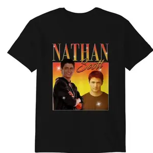 Vintage One Tree Hill Nathan Scott James Lafferty 90S Graphic Tee - Retro Style For Fans Of The Hit Tv Show