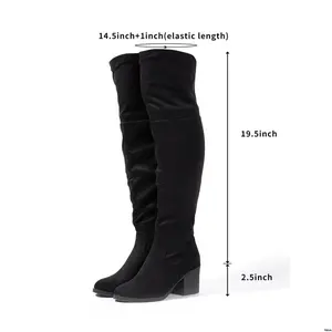 WomenThighHighBootsSexyStackedBlockHeelBootsOverTheKneeBootsValentine sDay