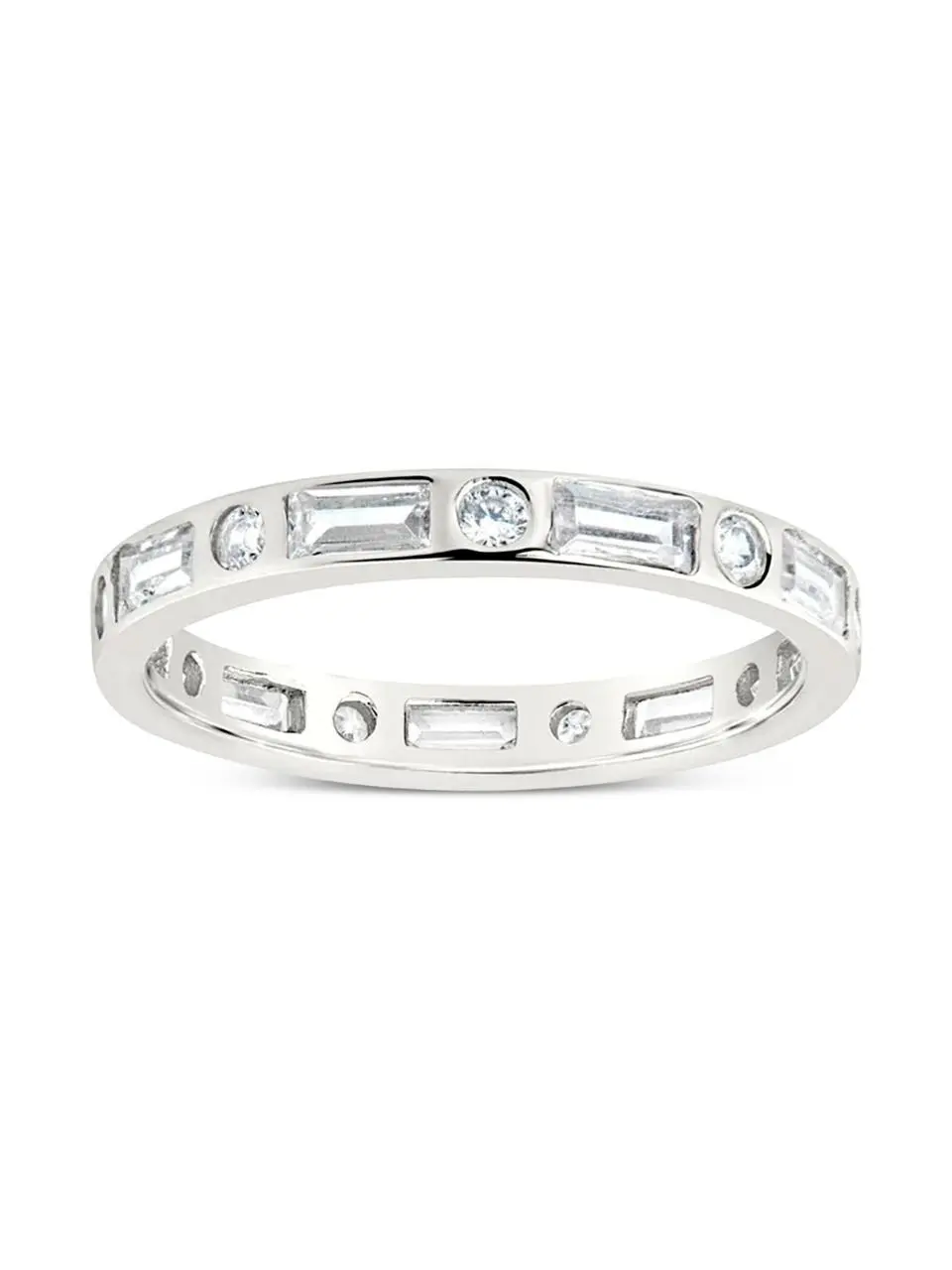 Sterling Silver Ethel CZ Band Ring