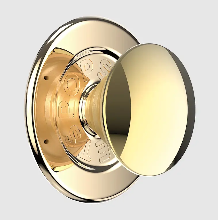 Enamel Golden Bauble MagSafe PopGrip - Mobile Phone Grip, Selfie Holder, Universal Stand, Magnetic Mount Accessory, Tech Accessories for Smartphones