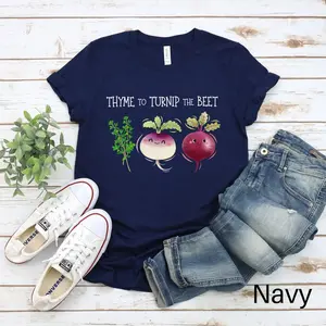 Thyme to Turnip the Beet Shirt, Vegan Shirt, Beet Shirt, Vegetarian Shirt, Botanical Shirt, Chef Shirt, Plant Lover Shirt, Vegetable Shirt