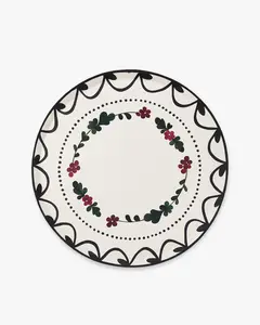 Festive Fête Dinner Plate Set - Mistletoe