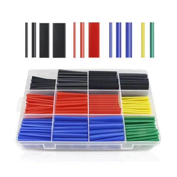 560PCS EVA Heat Shrink Tubing Kit - 6 Colors, 11 Sizes Insulation Wrap with Flame-Retardant Cable & Wire Connectors, 2 Sets, Compact & Practical, User-Friendly Design for DIY Electrical Repairs, Convenient Storage