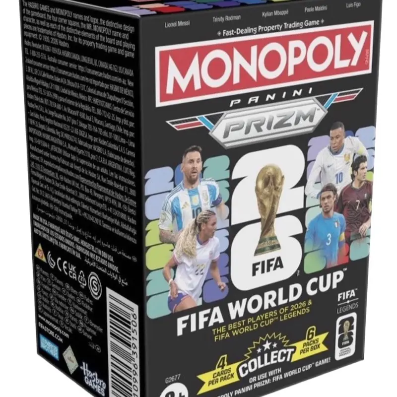 2026 Panini Prizm Monopoly FIFA World Cup Soccer Blaster Box
