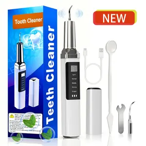XINGLONGM Dental calculus remover, tartar remover, Cleansing, Cleanser, rechargeable teeth cleaning kit, equipped with LED  and 5 adjustable modes of tartar remover, cleaning and oral care tools, Father's Day gift, teeth whitening tool dental  cleaner