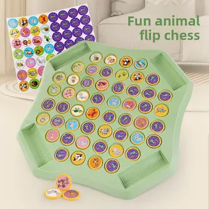 A Tabletop Educational Game for Kids - Fruit Memory Matching Flip Chess with Finger Sticks The perfect early learning toy for parent-child bonding!It helps train concentration, boosts memory skills, and promotes hand-eye coordination preschool montessori