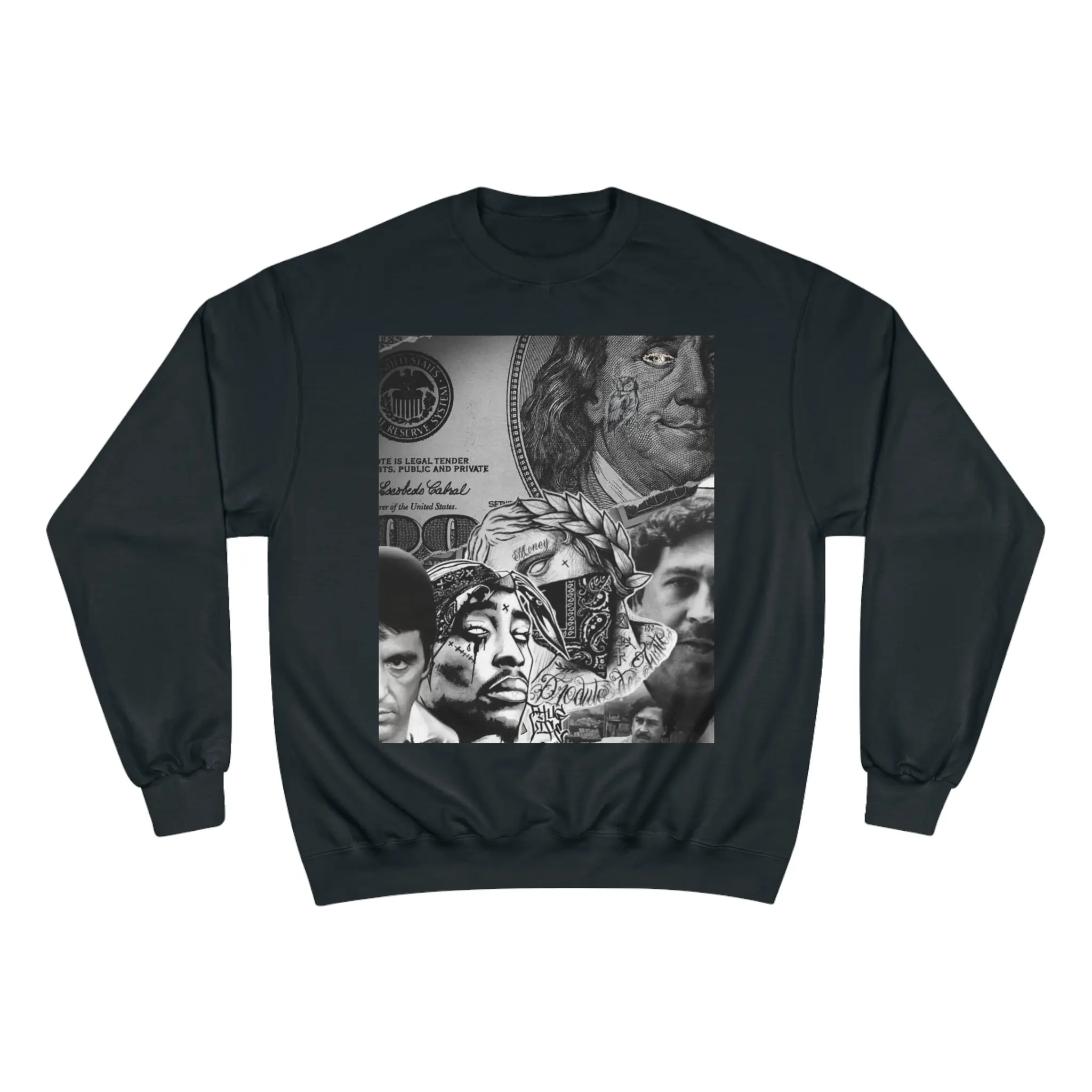 Custom Champion Sweatshirt - Casual Crewneck Tops Unisex, Long Sleeve, Graphic Design.