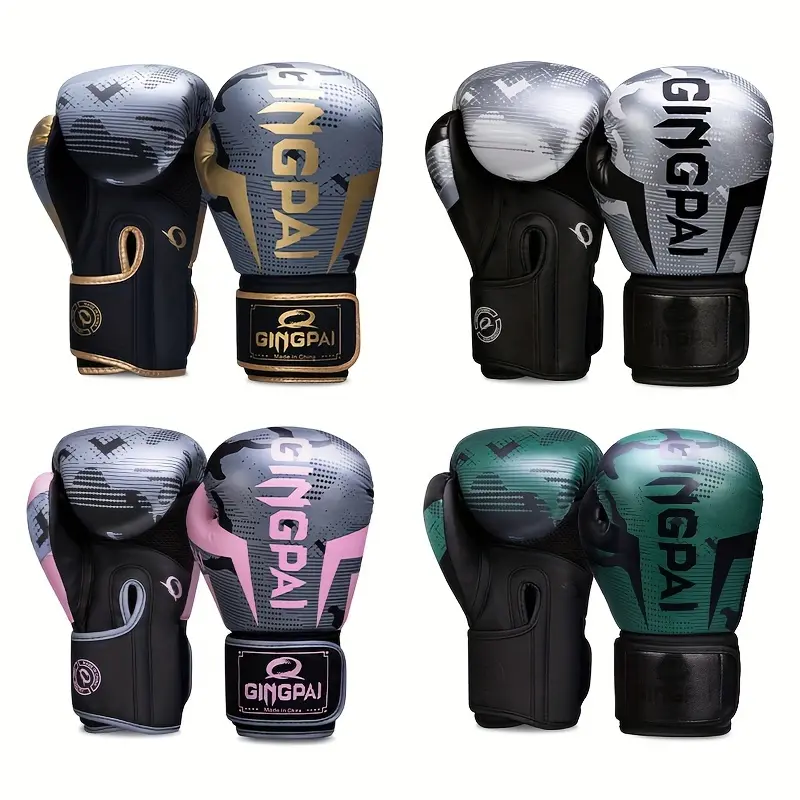 Boxing Gloves Sanda Boxing Gloves Muay Thai Professional Fighting Combat Training Unisex Breathable Boxing Gloves Gym Home Fitness Equipment 6oz 8oz 10oz 12oz