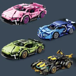 TOOUEE 1 PC Sports Race Car Building Blocks Set for Kids & Adults, Racing Car Model Building Kit, Compatible with Most Major Brands, Ideal for Christmas, Halloween & Birthday Gifts