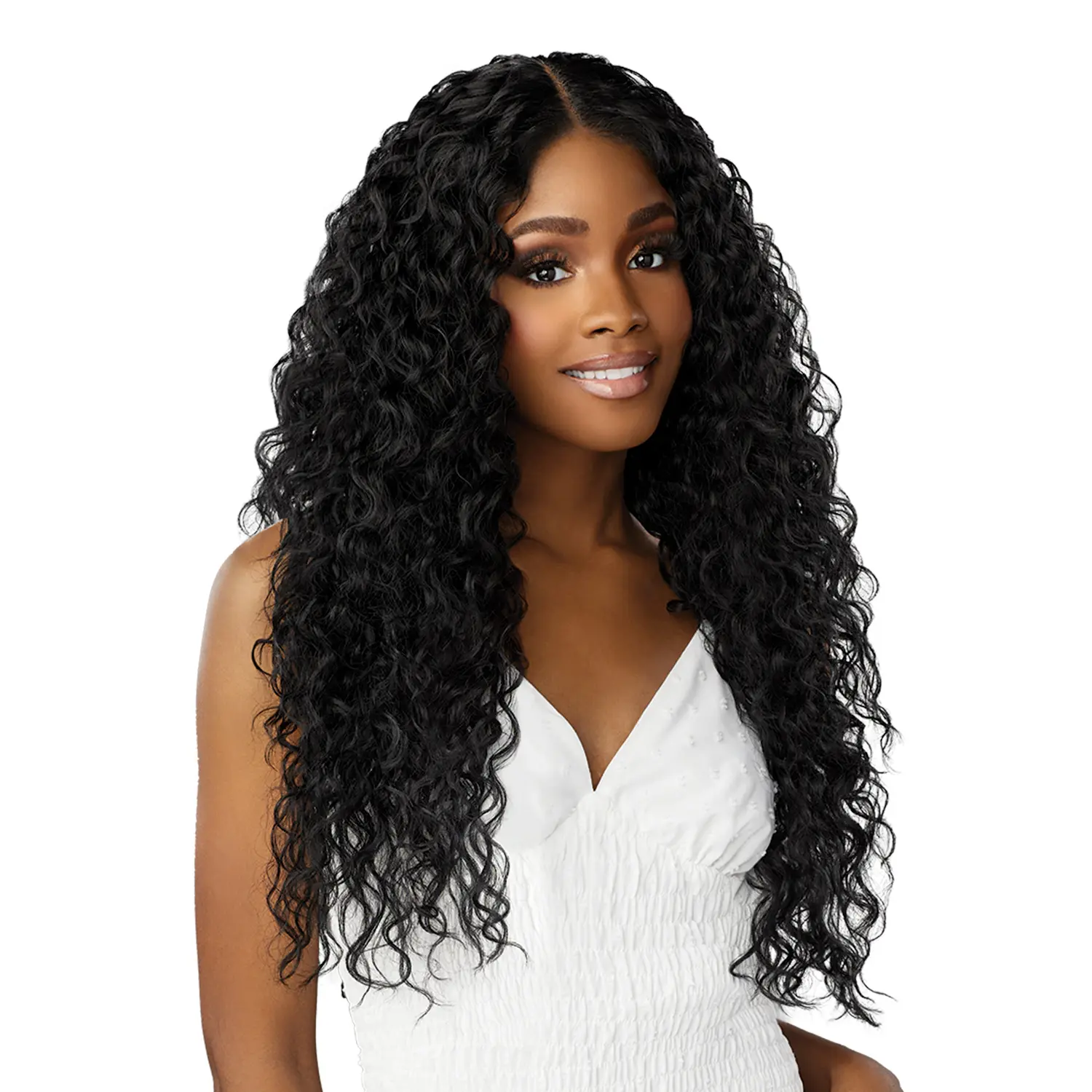 Sensationnel Dashly HD Lace Front Synthetic Wig, Curly Wave Lace Unit 39, Sensationnel Synthetic Wig, Curly Wave Wig