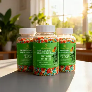 Granular Slow Release Plant Fertilizer, Multi-Purpose Nutrient Granules for Potted Plants, Flowers, Fruit Saplings & Garden Greenery, Mild Long-Lasting Formula for Home Indoor & Outdoor Gardening Use