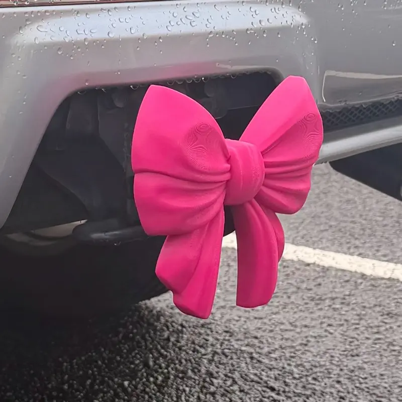 Chunky Bow Trailer Hitch Cover, Vehicle Accessories, Robust Attach-On Bow Shape Protection for DIY Bag Making