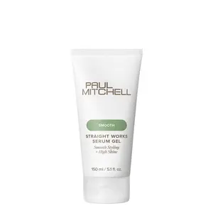 Paul Mitchell Straight Works Serum Gel Organic Haircare Smooth Lightweight 150ml for Smooth Styling High Shine Creamy Curl Mousse Texture Spray Scented