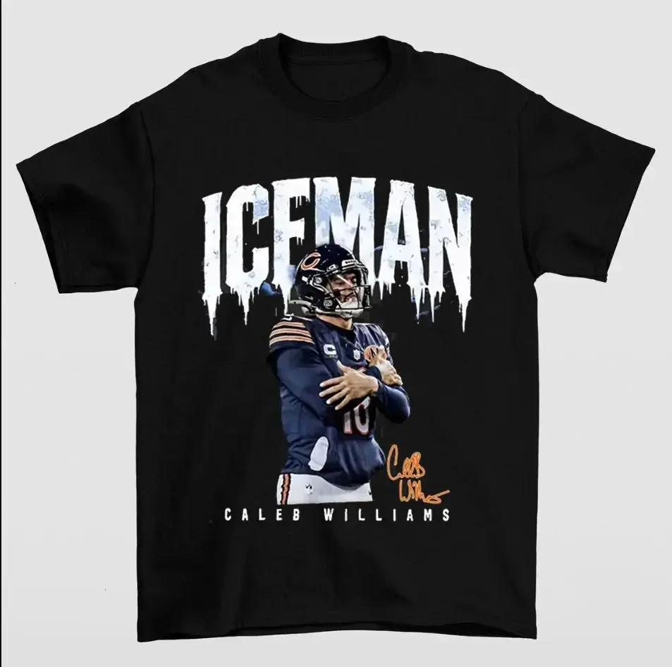 Ice Man Caleb Williams Graphic Tee Chicago Football Fan Gift Shirt