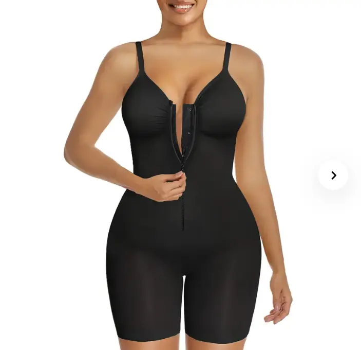 Shapewear for Women Tummy Control Bodysuits Zip-Up Comfort Ultra Stretch Fabric Customizable Fit Breathable Mesh Design Comfortable Fit