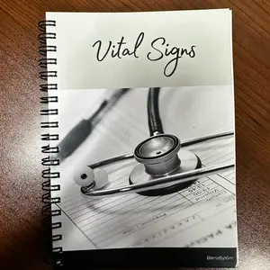 Vital Signs Notebook for Nurses & Nursing Assistants. - 100 sheets per pad, 5” x 7” size 6PT Design.
