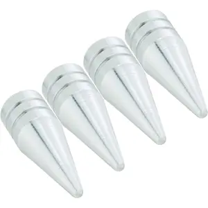 Valve Stem Caps, Spike Air Cap Tyre Dust Cover Car Rim Stems Vehicle Accessories Fit Most Trucks Motorcycles Bikes Silver