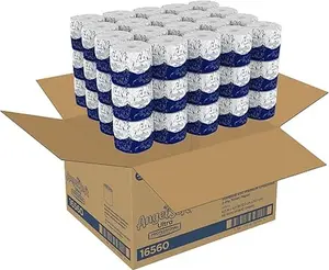 Angel Soft Ultra Professional Series 2-Ply Embossed Toilet Paper 16560 by GP PRO 60 Rolls 24000 Sheets per Case Soft Thick Absorbent