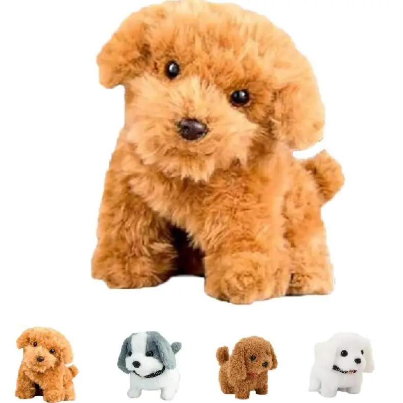 Rechargeable Electric Plush Teddy Bear Toy Dog - Portable and Lightweight Plush Toy, Comfortable to Hug and Snuggle, Can Sing, Walks, Wags Tail, Kids Birthday/Christmas/Easter Festive Party Gift Supply