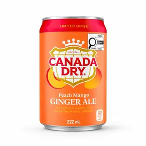Canada Dry Peach Mango Ginger Ale - 222ml