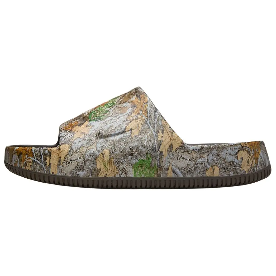 Nike Calm Slide 'Edge Camo' x Realtree Men's Open-Toe Casual Sports Footwear - Lightweight Slip-On, Durable Rubber Outsole, Breathable Mesh Upper, US Sizes 6-12 Summer Slipper, Us M 10, No, Basic