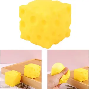 Viral Stress Relief Toy Alert! Who can resist this squishy yellow cheese ? Squeeze, stretch, twist it—all your stress and bad moods disappear in seconds!