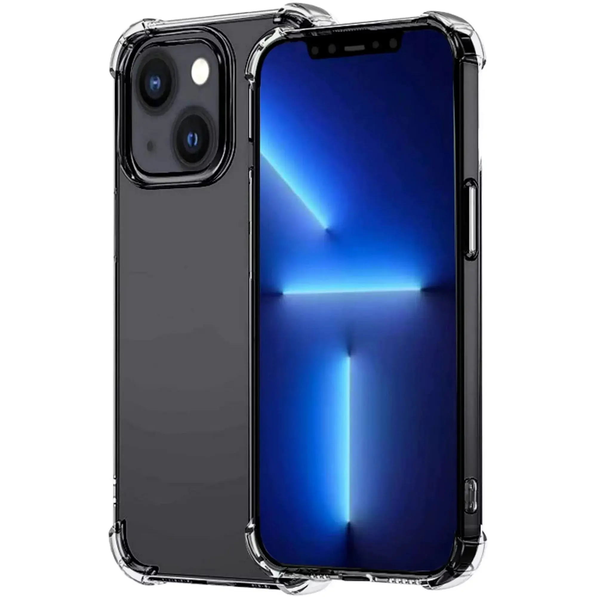 Designed for iPhone 13 Case Shockproof Protective Phone Clear Case with Soft TPU Bumper, Slim Thin Fit Cover Case for iPhone 13 6.1 inch - Crystal Clear Accessories Protection