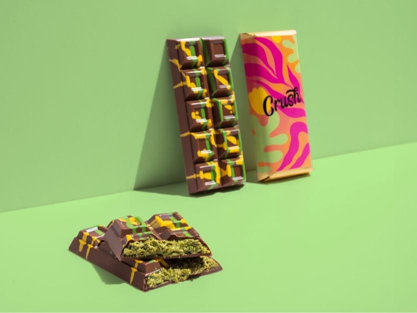 Viral Crush Dubai Chocolate Bar – Elegant Knafeh Chocolate Bar Dubai – Luxury Chocolate Dessert Gift – Toasted Kunafa Ch