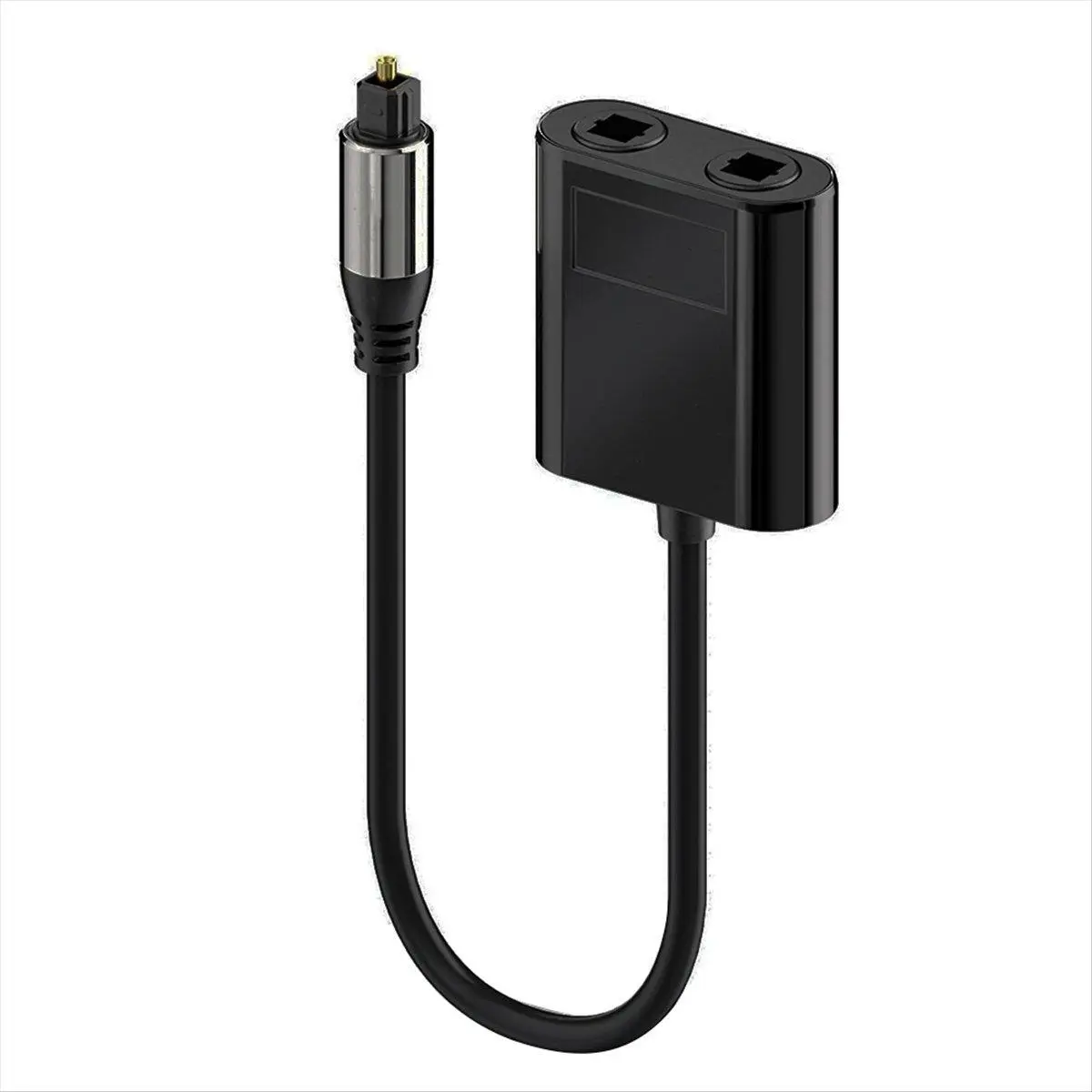 2-in-1 Toslink Optical Fiber Cable Splitter Converter with Bright Color Port, Male Input for HDTV, Home Audio Systems, Amplifier - Home Supplies Music Accessory, Accessories (Includes 1 x Splitter)