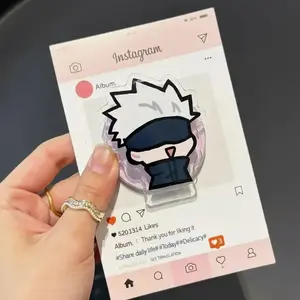 Gojo Satoru Jujutsu Kaisen Cute Chibi Acrylic Phone Grip Stand MagSafe Magnetic Holder for iPhone 15 14 13 Anime Gift