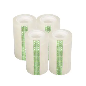 Clear Packaging Tape (12/24 Rolls), 1/2 Inch Wide 20m Long Tape, Gift Wrapping Tape, Transparent Adhesive Tape, Office Stationery & Supplies for Home School Office