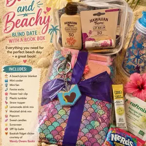 The Booked and Beachy Blind Date Book Box, Literature Gift Pack for Book Enthusiasts