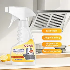 OGAS kitchen degreaser & automotive engine exterior cleaner — powerful multi‑purpose formula that removes stubborn grease; fast‑acting cleaning spray; strong heavy‑duty oil stain cleaner