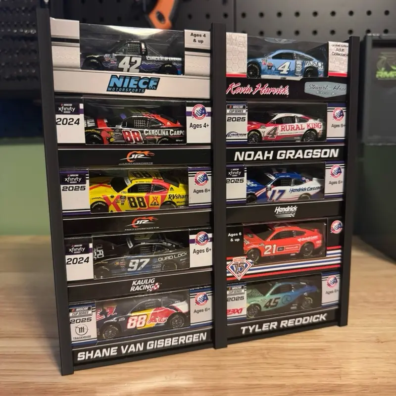 10 Car 1/64 Nascar Wall Mounted Display No Cars Included