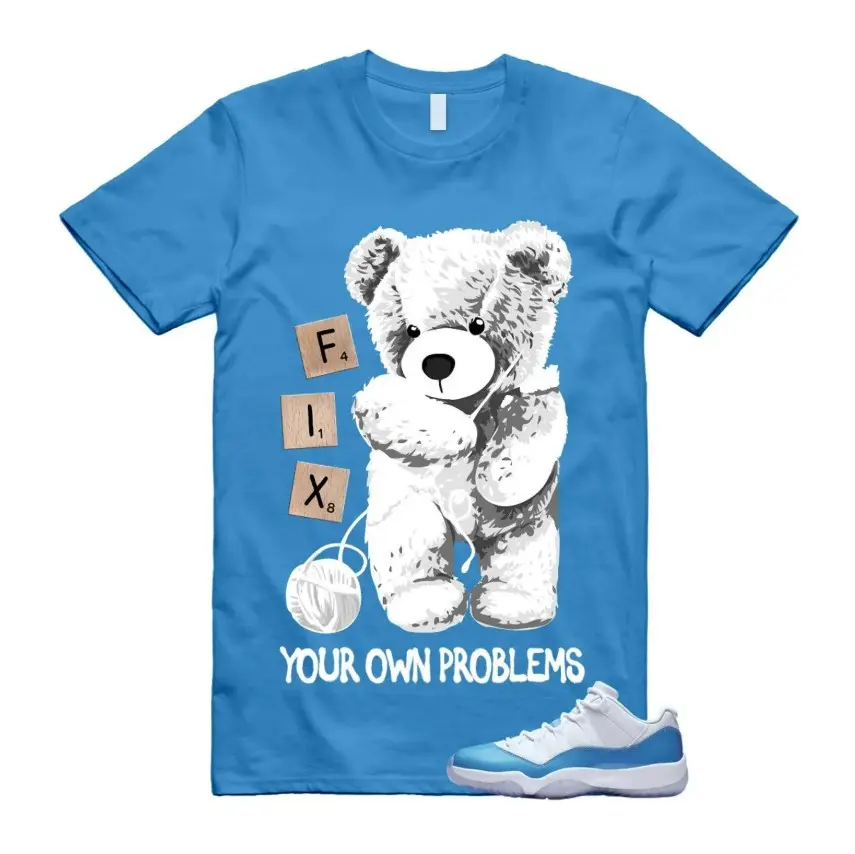 Blue White Low Sneaker Match Shirt, University Blue 11 Outfit Shirt, Sneaker Match Shirt, Soft Cotton Unisex T-Shirt