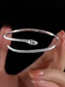 Hypoallergenic Animal Snake Wrap Adjustable Cuff Bangle, Elegant Minimalist Bangle, Light Luxury Fashion Niche Design, Perfect Gift for Holidays & Special Occasions, Copper Bracelets
