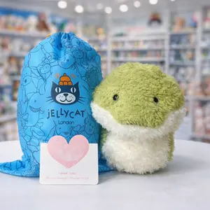 Jellycat Snake Plush Toy with Official Jellycat Gift Bag – Super soft green snake plush toy, a cute gift for children, girls, and plush toy collectors, available in the USA.