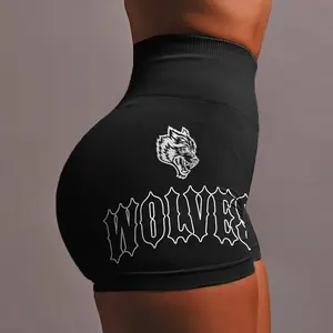 Women Shorts Fitness Gym Elastic Pants Sportwear High Waist Tight Sport Clothing Womans Bodybuilding Workout Yoga Short