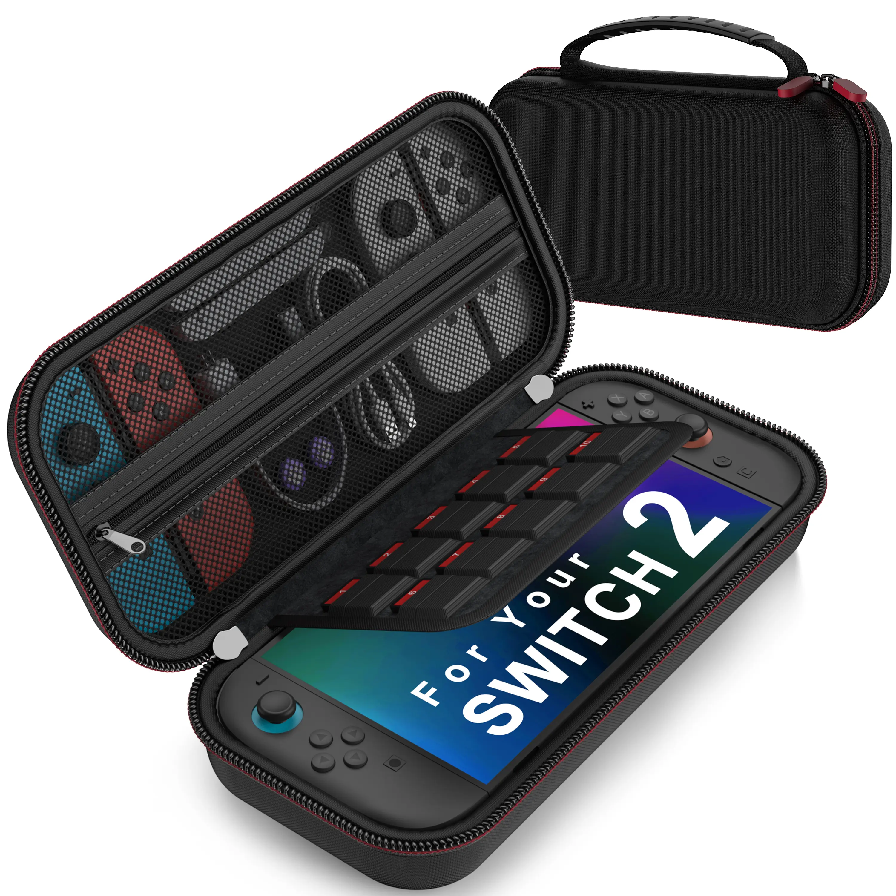 BEBONCOOL Switch Carrying Case Compatible with Nintendo Switch 2 Console and Switch/Switch OLED, Switch Travel Case Protective for Switch Accessories and Games