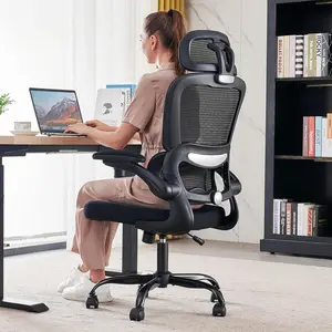 Office Chair  Desk Chair, 330 LBS  Mesh Office Desk Chairs with Wheels, Comfortable Gaming Chair, High  Office Chair for Long Hours (Black)