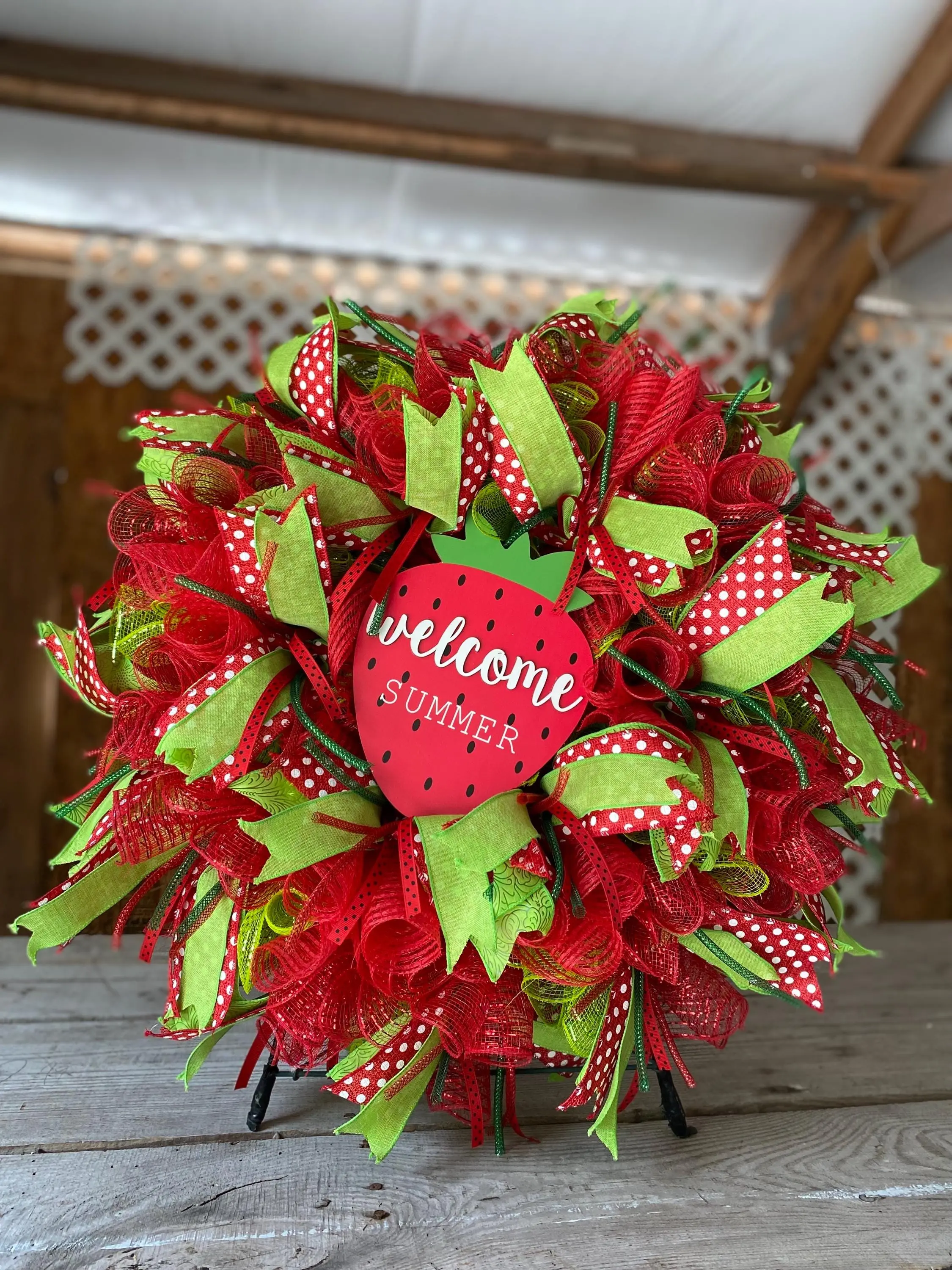 Sweet Strawberry Summer Wreath