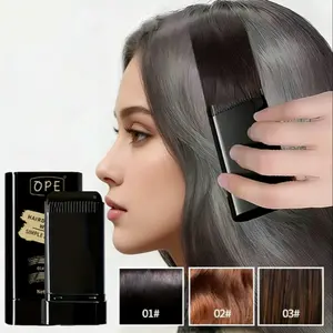 2in1 Hair Dye Stick with Comb Black Brown Coffee Long Lasting Temporary Hair Coloring Covered White Hairs Cover Gray Hairs Hairline Pen Washable Grey Hair Coverage