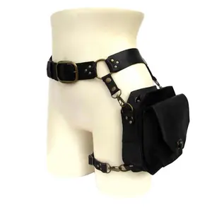 Medieval Waist Belt Drop Leg Bag Thigh Steampunk Waist Pack PU Leather Fanny Bag Motorcycle Thigh Wallet for WomenGift
