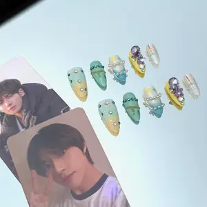 RosePop | TXT-Inspired Press-On Nails (Premium Almond)