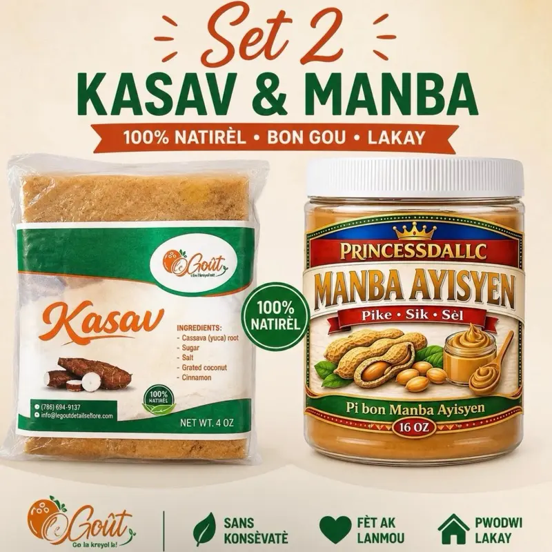 Haitian Cassava-Manba Bread (Cassav Peyi Okap) - Ambient Crunchy Fried Casave Crisps, Keto-Friendly Youth Snack, Non-Toxic, with Canadian Ketchup, Cinnamon Honey, BBQ Flavors