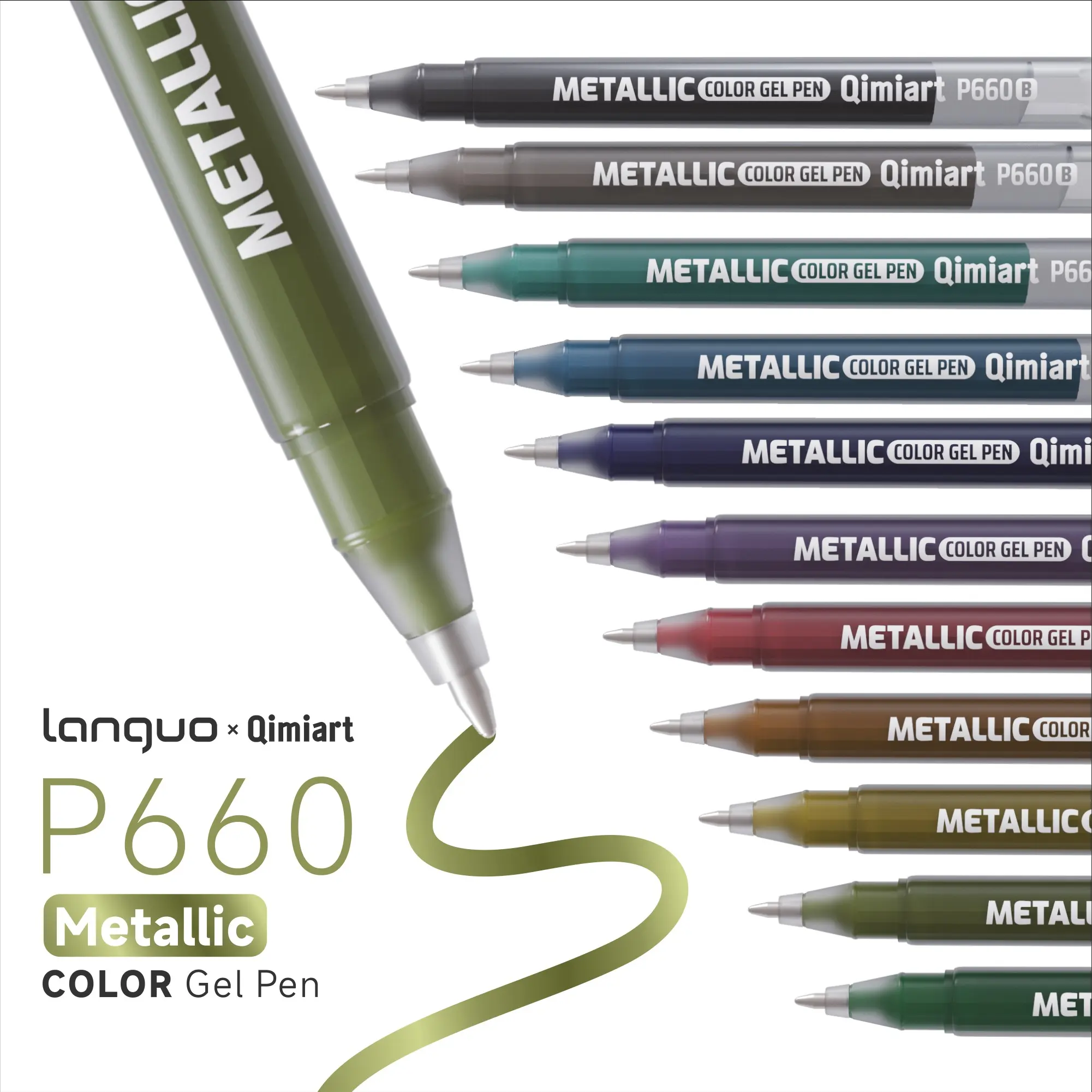 48 Color Acrylic Metallic Paint Marker Set, Art Marker Pen, Markers for Coloring, 1.0mm Stainless Steel Tip, Rich Colors, Smooth Application, Ideal for Nail Art, Glass, Ceramic, Wood, Acrylic Paint Markers, Painting Supplies